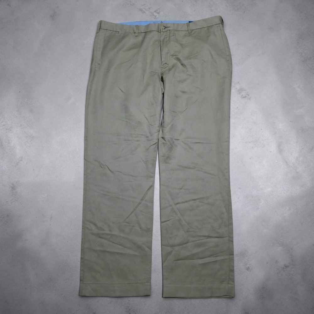 Polo Ralph Lauren Linen Blend Pants Mens 38 x 32 Tan Khaki Summer Chino